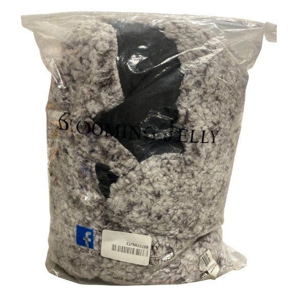 Blooming Jelly Women's Warm Sweater Half Zip Pullover Sweatshirt Faux Fur - Picture 4 of 4